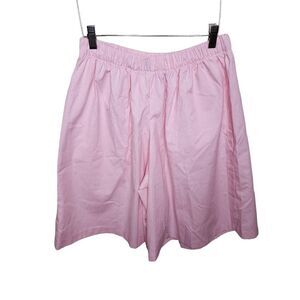 Vintage 80s Jantzen Sport Baggy Shorts Womens Size L Pink White Stripe